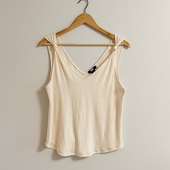 PAIGE Rylen V-Neck Marled Tank Top - Picture 2 of 5